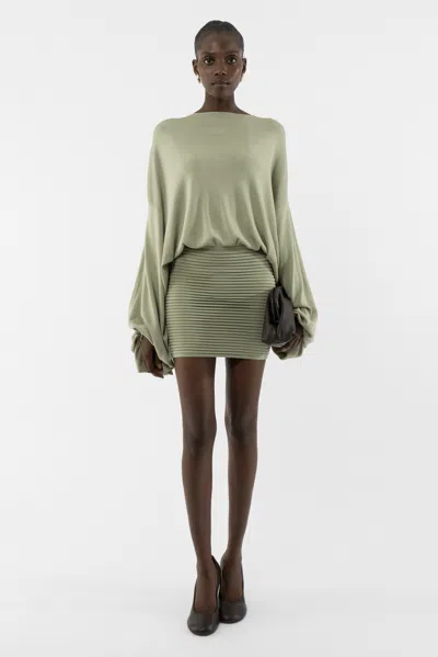 Arakii Mist Mini Dress In Gray