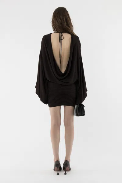 Arakii Mist Mini Dress In Black