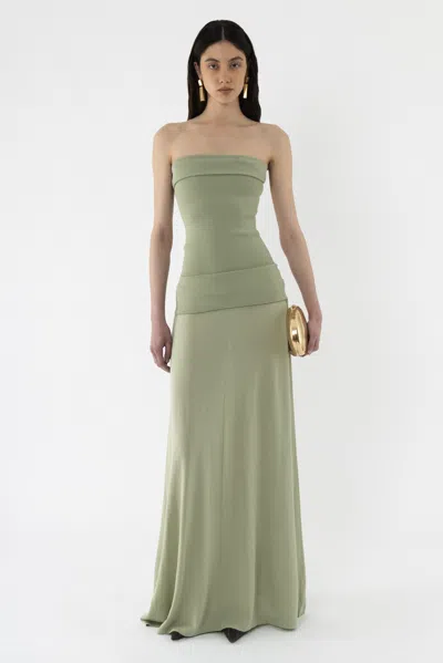 Arakii Mela Knitted Dress In Green