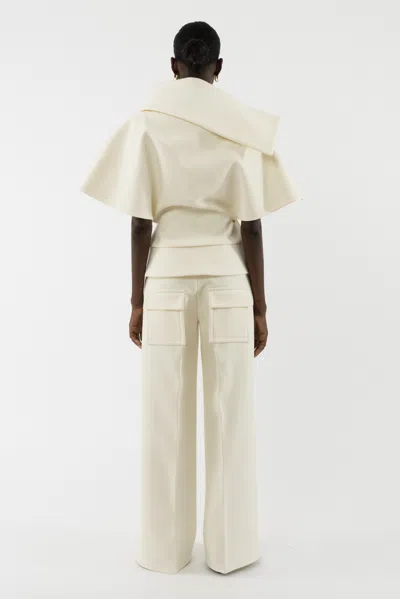 Arakii Structured Top In White