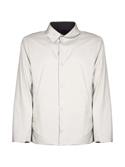 Herno Button Chest-pocket Jacket In Blue