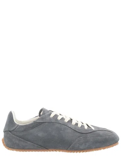 Axel Arigato Daze Runner Grey Sneaker With Logo On The Tongue And Grooved Sole In Suede Man In Gray