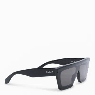 Alaïa Black Sunglasses In Pattern
