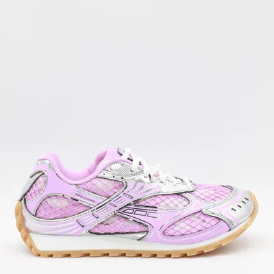 Bottega Veneta Orbit Mesh Technical Fabric Lace Up Sneakers In Multi