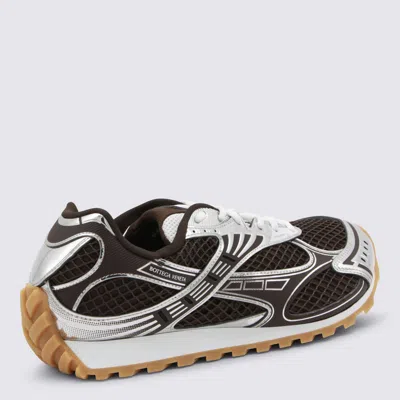 Bottega Veneta Men Fondant And Silver Technical Fabric And Mesh Orbit Sneakers In Multi