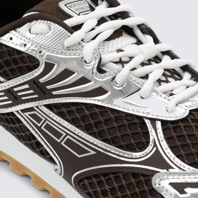 Bottega Veneta Men Fondant And Silver Technical Fabric And Mesh Orbit Sneakers In Multi