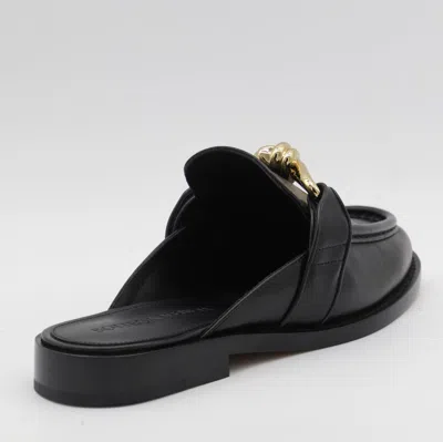 Bottega Veneta Astaire Knot Leather Loafer Mules In Black