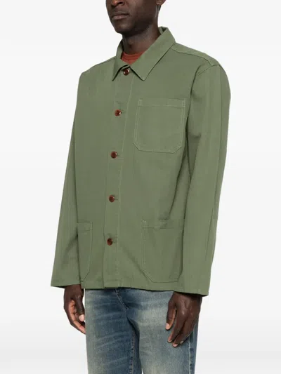 Uskees Button Pocket Jacket In Green