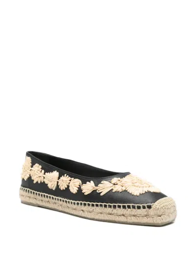 Castaã±er Paris Raffia Espadrilles In Black