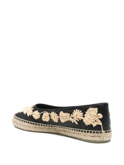Castaã±er Paris Raffia Espadrilles In Black
