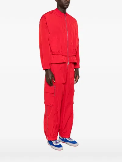 Fendi Zip Jacket In Red