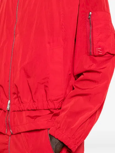 Fendi Zip Jacket In Red