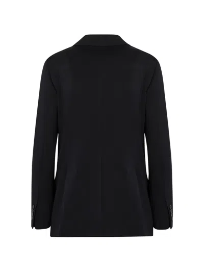 Max Mara Double-breasted Fitted Jacket In Multi