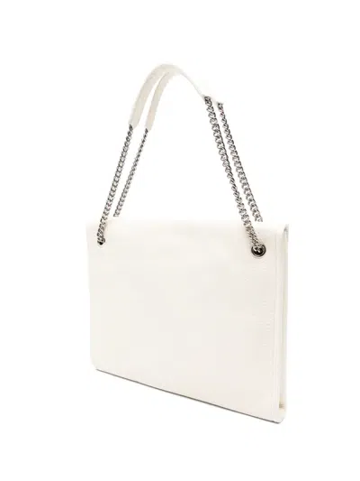 Orciani Medium Venus Soft Shoulder Bag In White