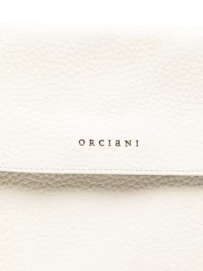 Orciani Medium Venus Soft Shoulder Bag In White