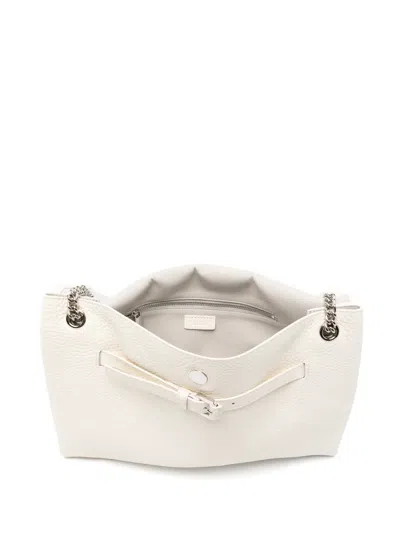 Orciani Medium Venus Soft Shoulder Bag In White