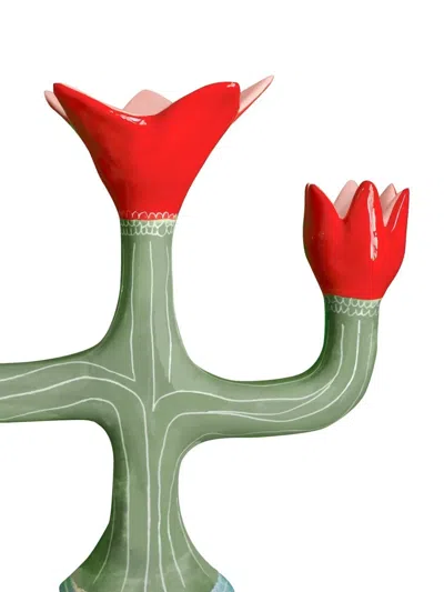 Bitossi Home Linfa Candle Holder In Green