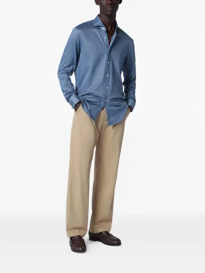 Xacus Medium Blue Shirt In Blue