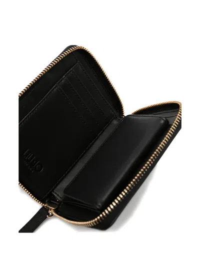 Liu •jo Black Polyethylene Wallet In Black