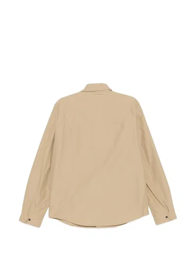 Woolrich Buttoned Pocket Jacket In Brown