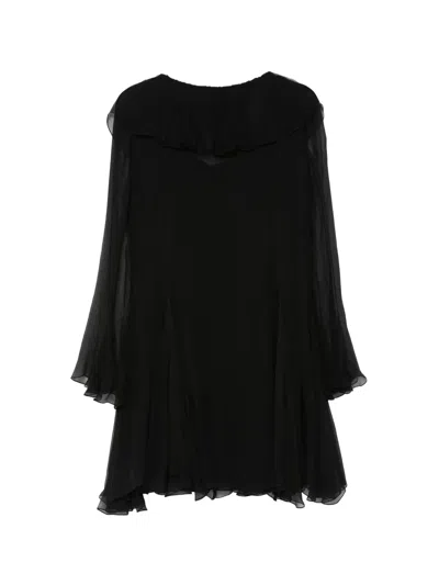 Chloé Ruffled Mini Dress In Multi