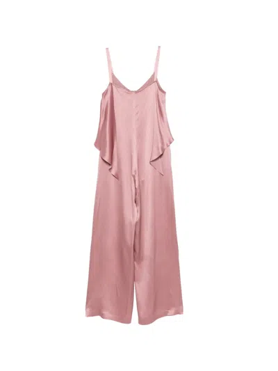 Antonelli Spaghetti Strap Bodysuit In Pink
