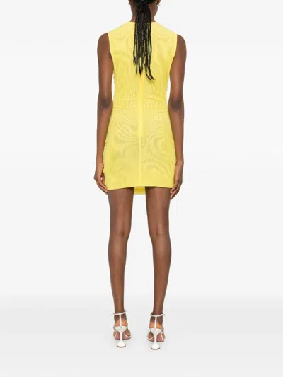 David Koma Ruched Mini Dress In Multi
