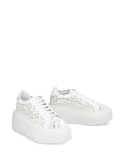 Casadei Nexus Hanoi Womans Platform Sneakers In White