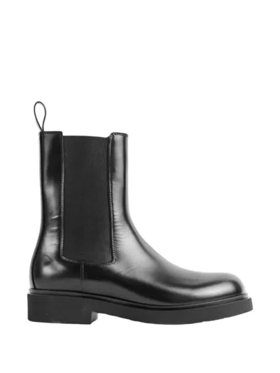 Legres Pull-on Panelled Boots In Black