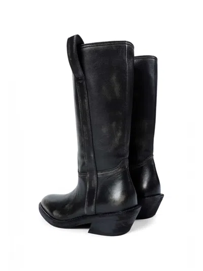 Ann Demeulemeester Laxit Pull On Boots In Black