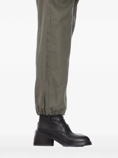 Studio B3 Button Wrap Trousers In Green