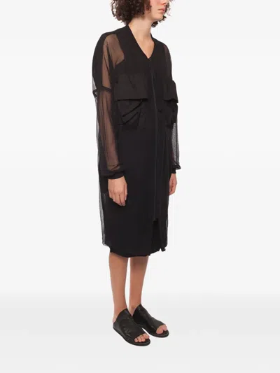 Studio B3 Pocket Coat In Black