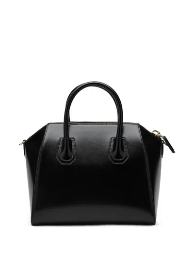 Givenchy Antigona Mini Top Handle Bag In Grained Leather In Black