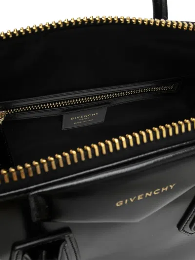 Givenchy Antigona Mini Top Handle Bag In Grained Leather In Black