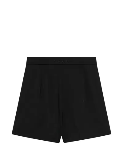 Max Mara Giugno Wool-blend Short In Black
