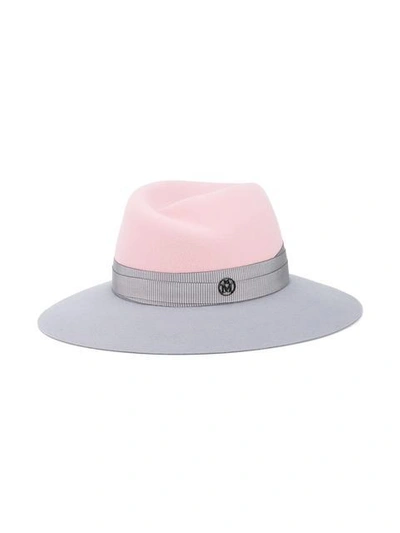 Shop Maison Michel Felt Bi-colour Virginie Hat