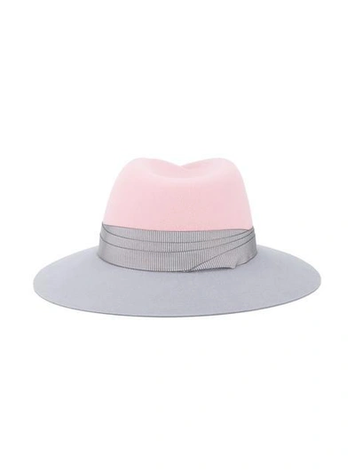 Shop Maison Michel Felt Bi-colour Virginie Hat