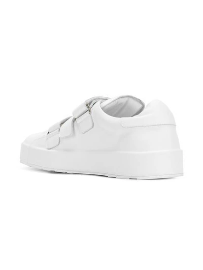 Shop Jil Sander Hook And Loop Sneakers