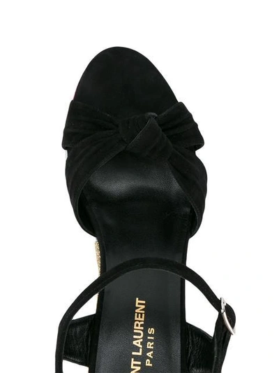 Shop Saint Laurent Candy 50 Love Sandals In Black