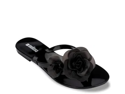 Melissa Harmonic Springtime Flip-flops In Black