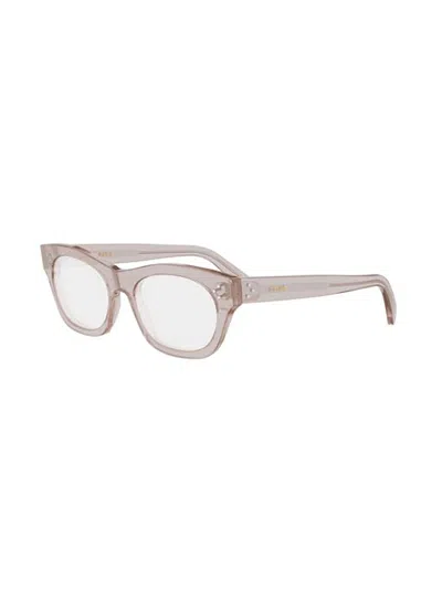 Celine Full-frame Plain Glasses In Brown