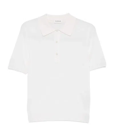 P.a.r.o.s.h Collared Polo Top In White