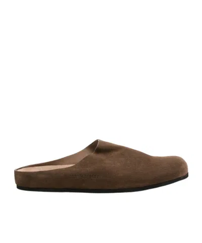 Common Projects Round-toe Slippers In Brown