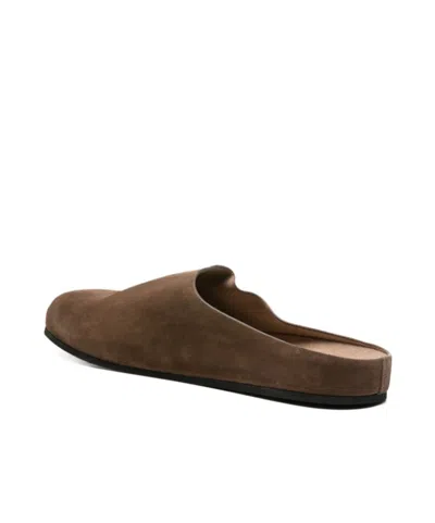 Common Projects Round-toe Slippers In Brown