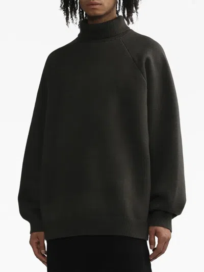 Essentials Roll-neck Jumper In Black