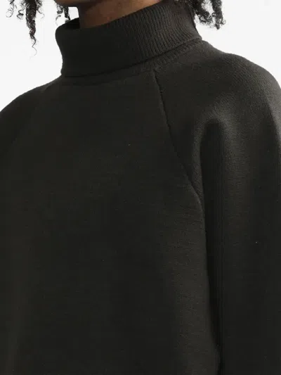 Essentials Roll-neck Jumper In Black
