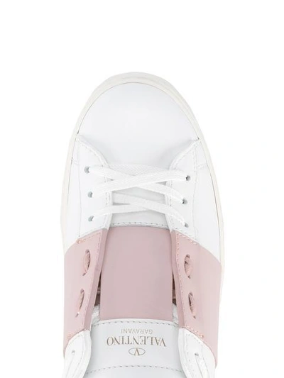 Shop Valentino Garavani Open Sneakers In White