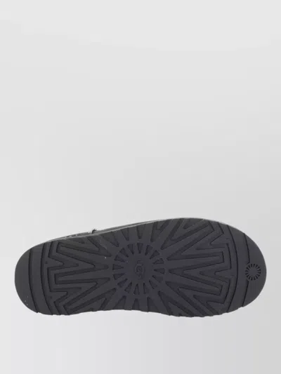 Ugg Slip-on Sabot Shoes With Rounded Toe And Matte Finish In Black