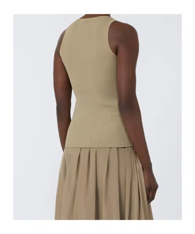 Max Mara Ribbed Tank Top In Pattern