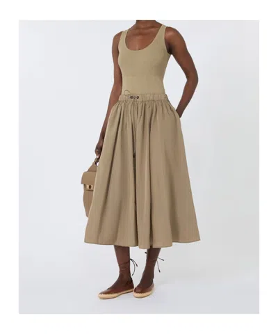 Max Mara Ribbed Tank Top In Pattern